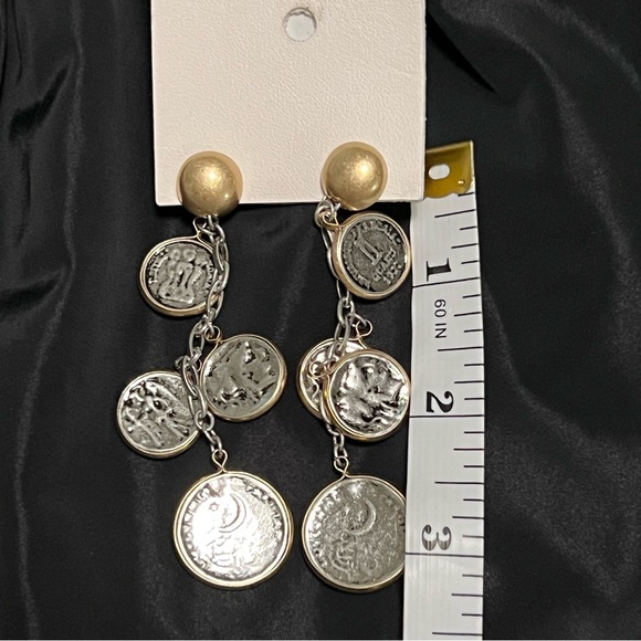 Free People Dangling Coin Earrings - Picture 4 of 4